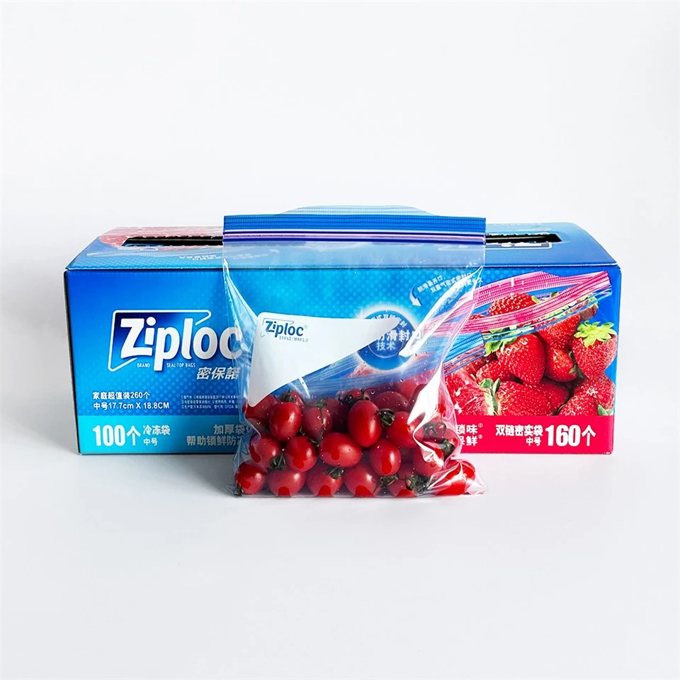 Bossa Ziplock d'envasos d'aliments